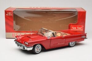 Ford Thunderbird Descapotable Rojo Sun Star 1:18 4311 Metal - imagen 8 de 8