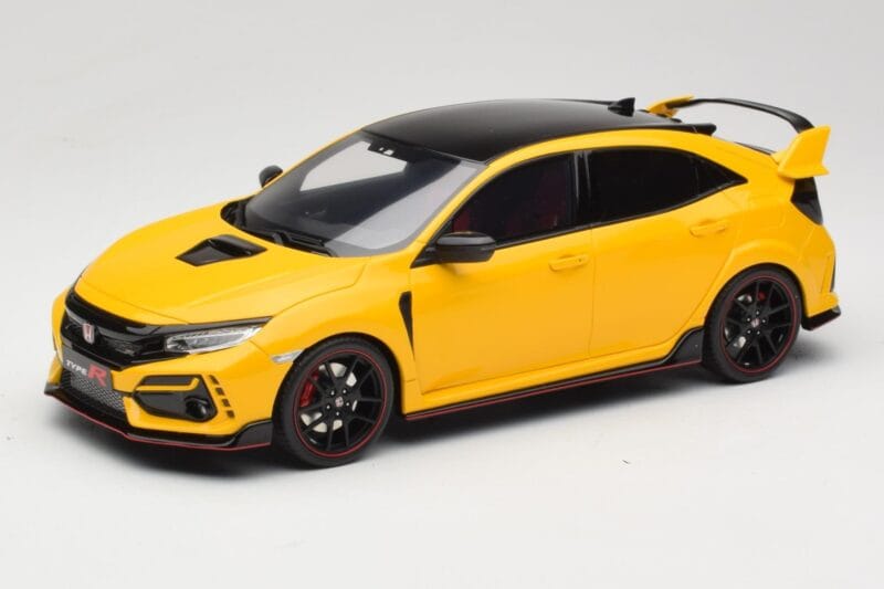 Honda Civic Type R FK8 Euro Spec Amarillo Otto 1:18 OT1111 Resina
