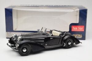 Horch 855 Roadster Negro Sun Star 1:18 2401 Metal - imagen 8 de 8