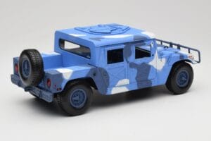 Hummer H1 Humvee Azul & Blanco Motormax 1:18 73157 Metal - imagen 3 de 8
