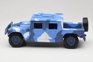 Hummer H1 Humvee Azul & Blanco Motormax 1:18 73157 Metal - imagen 4 de 8