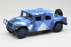 Hummer H1 Humvee Azul & Blanco Motormax 1:18 73157 Metal