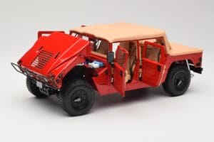 Hummer H1 Soft Top Rojo Exoto 1:18 01805 Metal - imagen 2 de 8