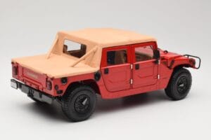 Hummer H1 Soft Top Rojo Exoto 1:18 01805 Metal - imagen 3 de 8