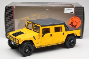 Hummer H1 Soft Top Amarillo Maisto 1:18 56041 Metal - imagen 8 de 8