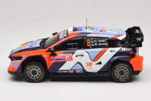 Hyundai i20 N Rally1 #8 Hyundai Shell Mobis WRT O. Tanak / M. Jarveoja Rally Chile 2024 IXO 1:18 18RMC223 Metal - imagen 3 de 6