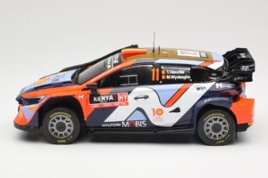 Hyundai i20 N Rally1 WRC Hybrid #11 T. Neuville / M. Wydaeghe Safari Rally Kenya 2024 IXO 1:18 18RMC208 Metal - imagen 3 de 6