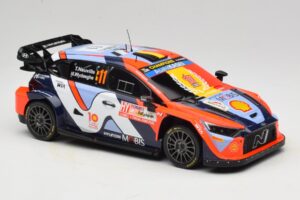 Hyundai i20 N Rally1 #11 T. Neuville / M. Wydaeghe Rally Japan WRC World Champion 2024 IXO 1:18 18RMC228 Metal - imagen 4 de 6