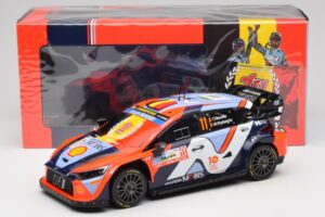 Hyundai i20 N Rally1 #11 T. Neuville / M. Wydaeghe Rally Japan WRC World Champion 2024 IXO 1:18 18RMC228 Metal - imagen 6 de 6