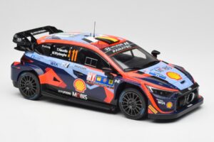 Hyundai i20 N Rally1 WRC #11 T. Neuville / M. Wydaeghe Central European Rally Winner 2023 IXO 1:18 18RMC193 Metal - imagen 4 de 6