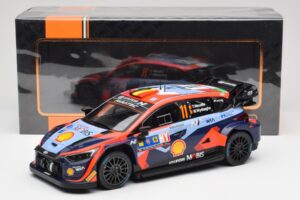 Hyundai i20 N Rally1 WRC #11 T. Neuville / M. Wydaeghe Central European Rally Winner 2023 IXO 1:18 18RMC193 Metal - imagen 6 de 6