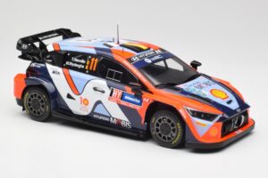 Hyundai i20 N Rally1 #11 T. Neuville / M. Wydaeghe Rally Sweden 2024 IXO 1:18 18RMC201 Metal - imagen 4 de 6