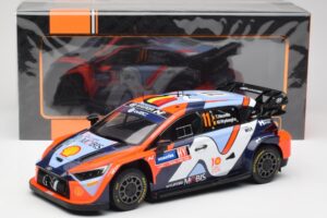 Hyundai i20 N Rally1 #11 T. Neuville / M. Wydaeghe Rally Sweden 2024 IXO 1:18 18RMC201 Metal - imagen 6 de 6