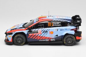 Hyundai i20 N Rally1 WRC #11 T. Neuville / M. Wydaeghe Rally Monte Carlo Winner 2024 IXO 1:18 18RMC194 Metal - imagen 3 de 6