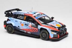 Hyundai i20 N Rally1 WRC #8 O. Tänak / M. Järveoja Rally Monte Carlo Night Version 2024 IXO 1:18 18RMC195 Metal - imagen 4 de 6