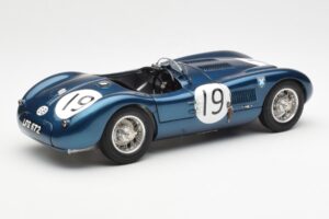 Jaguar C-Type #19 J. Stewart Ecurie Ecosse Goodwood Members Meeting 1954 CMC 1:18 M-192 Metal - imagen 2 de 6