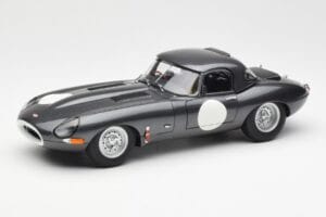 Jaguar E-Type Series 1 Coupe Lightweight Gris Oscuro AUTOart 1:18 73647 Metal
