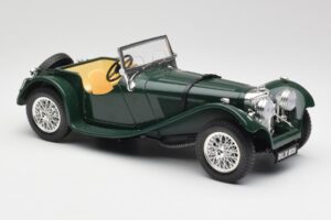 Jaguar SS 100 Roadster Verde Bburago 1:18 3006 Metal - imagen 6 de 8