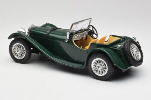 Jaguar SS 100 Roadster Verde Bburago 1:18 3006 Metal - imagen 7 de 8