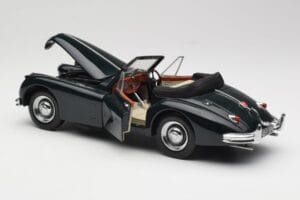Jaguar XK140 Drophead Coupe Negro Sun Star 1:18 2802 Metal - imagen 5 de 8