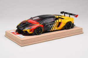 Lamborghini Aventador Liberty Walk Infinite Negro Amarillo Timothy & Pierre 1:18 REMC035 Metal - imagen 2 de 7