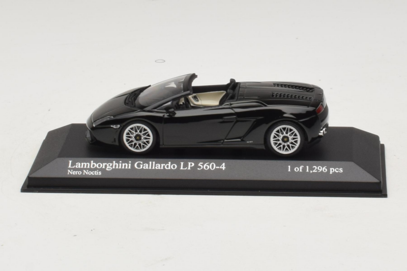 Lamborghini Gallardo LP560-4 Spyder Negro Minichamps 1:43 400103830 Metal