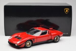 Lamborghini Miura SVR Rojo & Negro Kyosho 1:18 08319R Metal - imagen 8 de 8