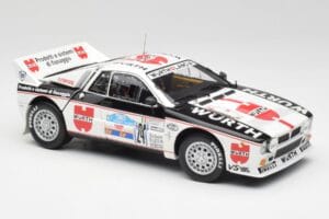 Lancia 037 #1 G. Cunico / E. Bartolich Targa Florio Winner 1983 Kyosho 1:18 08302H Metal - imagen 6 de 8