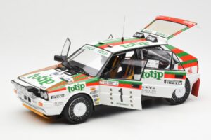 Lancia Delta HF 4WD #1 D. Cerrato Totip Rally Targa Florio 1987 Kyosho 1:18 08960C Metal - imagen 2 de 8