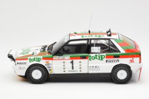 Lancia Delta HF 4WD #1 D. Cerrato Totip Rally Targa Florio 1987 Kyosho 1:18 08960C Metal - imagen 4 de 8