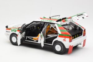Lancia Delta HF 4WD #1 D. Cerrato Totip Rally Targa Florio 1987 Kyosho 1:18 08960C Metal - imagen 5 de 8