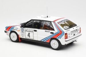 Lancia Delta HF 4WD #4 M. Alen / I. Kivimaki Martini Rally 1000 Lakes 1987 Kyosho 1:18 08960B Metal - imagen 7 de 8