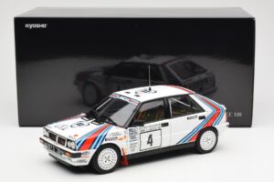 Lancia Delta HF 4WD #4 M. Alen / I. Kivimaki Martini Rally 1000 Lakes 1987 Kyosho 1:18 08960B Metal - imagen 8 de 8