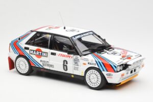 Lancia Delta HF 4WD #6 M. Biasion / T. Siviero Martini Rally Monte Carlo 1987 Kyosho 1:18 08960A Metal - imagen 6 de 8