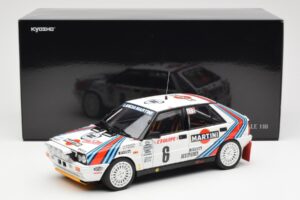 Lancia Delta HF 4WD #6 M. Biasion / T. Siviero Martini Rally Monte Carlo 1987 Kyosho 1:18 08960A Metal - imagen 8 de 8