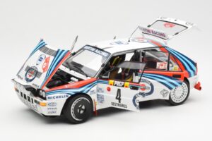 Lancia Delta HF Integrale Evo Martini #4 D. Auriol / B. Occelli Winner Rally Monte Carlo 1992 Kyosho 1:18 08348A Metal - imagen 2 de 8