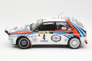 Lancia Delta HF Integrale Evo Martini #4 D. Auriol / B. Occelli Winner Rally Monte Carlo 1992 Kyosho 1:18 08348A Metal - imagen 4 de 8