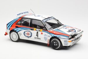 Lancia Delta HF Integrale Evo Martini #4 D. Auriol / B. Occelli Winner Rally Monte Carlo 1992 Kyosho 1:18 08348A Metal - imagen 6 de 8