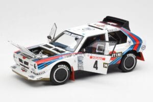 Lancia Delta S4 Martini #4 H. Toivonen / S. Cresto Rally Tour de Corse 1986 AUTOart 1:18 88620 Metal - imagen 2 de 8