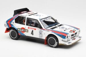Lancia Delta S4 Martini #4 H. Toivonen / S. Cresto Rally Tour de Corse 1986 AUTOart 1:18 88620 Metal - imagen 6 de 8
