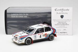 Lancia Delta S4 Martini #4 H. Toivonen / S. Cresto Rally Tour de Corse 1986 AUTOart 1:18 88620 Metal - imagen 8 de 8