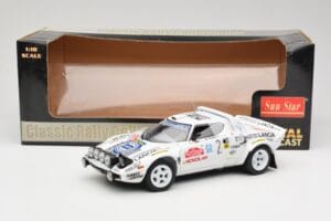 Lancia Stratos HF #2 Jolly Club A. Fassina / M. Mannini Rally Sanremo 1979 Sun Star 1:18 4510 Metal - imagen 6 de 6