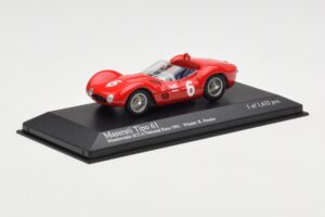 Maserati Tipo 61 #6 R. Penske SCCA National Race Meadowdale 1961 Minichamps 1:43 400611206 Metal - imagen 2 de 4
