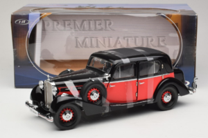 Maybach SW35 Hardtop Negro Rojo Premier Miniature 1:18 PM-38208 Metal - imagen 6 de 6