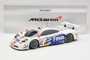 McLaren F1 GTR BMW Motorsport #42 J. Lehto / S. Soper / N. Piquet 24 Hours of Le Mans 1997 Minichamps 1:18 530133742 Metal - imagen 8 de 8