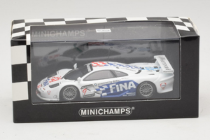 McLaren F1 GTR #9 Fina P. Kox / R. Ravaglia / A. Montermini 24 Hours of Le Mans 1997 Minichamps 1:43 MCLAREN002 Metal - imagen 5 de 5