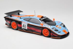 McLaren F1 GTR Gulf #41 P. Gounon / S. Oloffson 24 Hours of Le Mans 1997 Minichamps 1:18 530133741 Metal - imagen 6 de 8