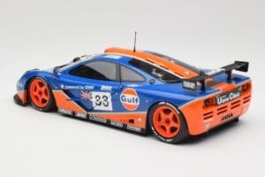 McLaren F1 GTR Gulf Racing #33 S. Bellm / A. Weaver / J. Lehto 24 Hours of Le Mans 1996 Minichamps 1:18 530133633 Metal - imagen 7 de 8