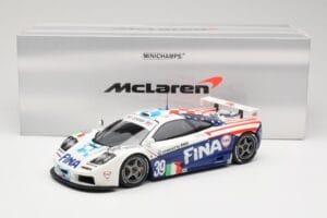 McLaren F1 GTR Team Bigazzi #39 N. Piquet / A. Cecotto / D. Sullivan 24 Hours of Le Mans 1996 Minichamps 1:18 530133639 Metal - imagen 8 de 8