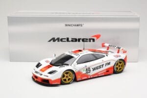 McLaren F1 GTR West Competition #49 J. Nielsen / J. Mass / T. Bscher 24 Hours of Le Mans 1995 Minichamps 1:18 530133549 Metal - imagen 8 de 8